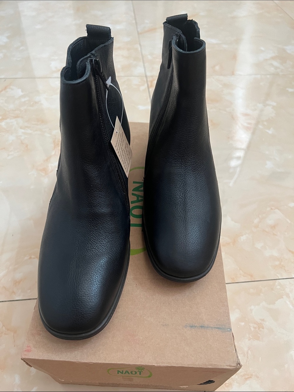 Naot Black Leather Chukka Boots